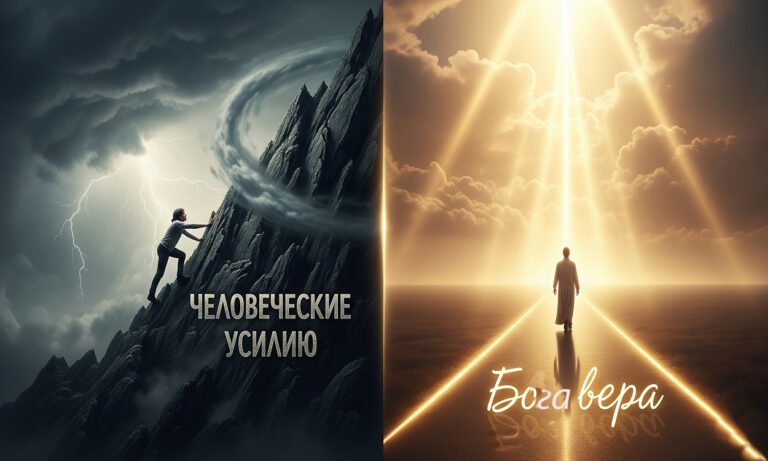 Как принять Божью веру, а не полагаться на человеческие усилия?